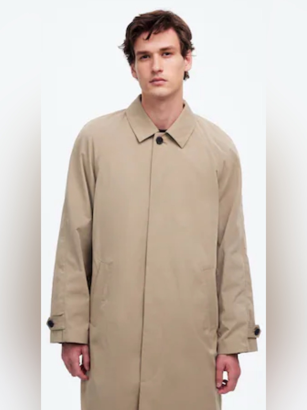 Vintage London Fog Men's Sz 46 Single-Breasted lined Trench Coat